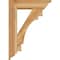 Ekena Millwork Merced Traditional Rough Sawn Bracket w/ Offset Brace, Western Red Cedar, 6"W x 20"D x 28"H BKT0604X20X28MRC01RWR - alternate 4